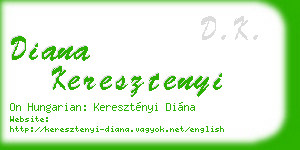 diana keresztenyi business card