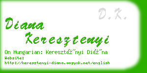 diana keresztenyi business card